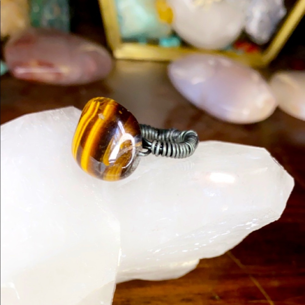 Tigers eye ring